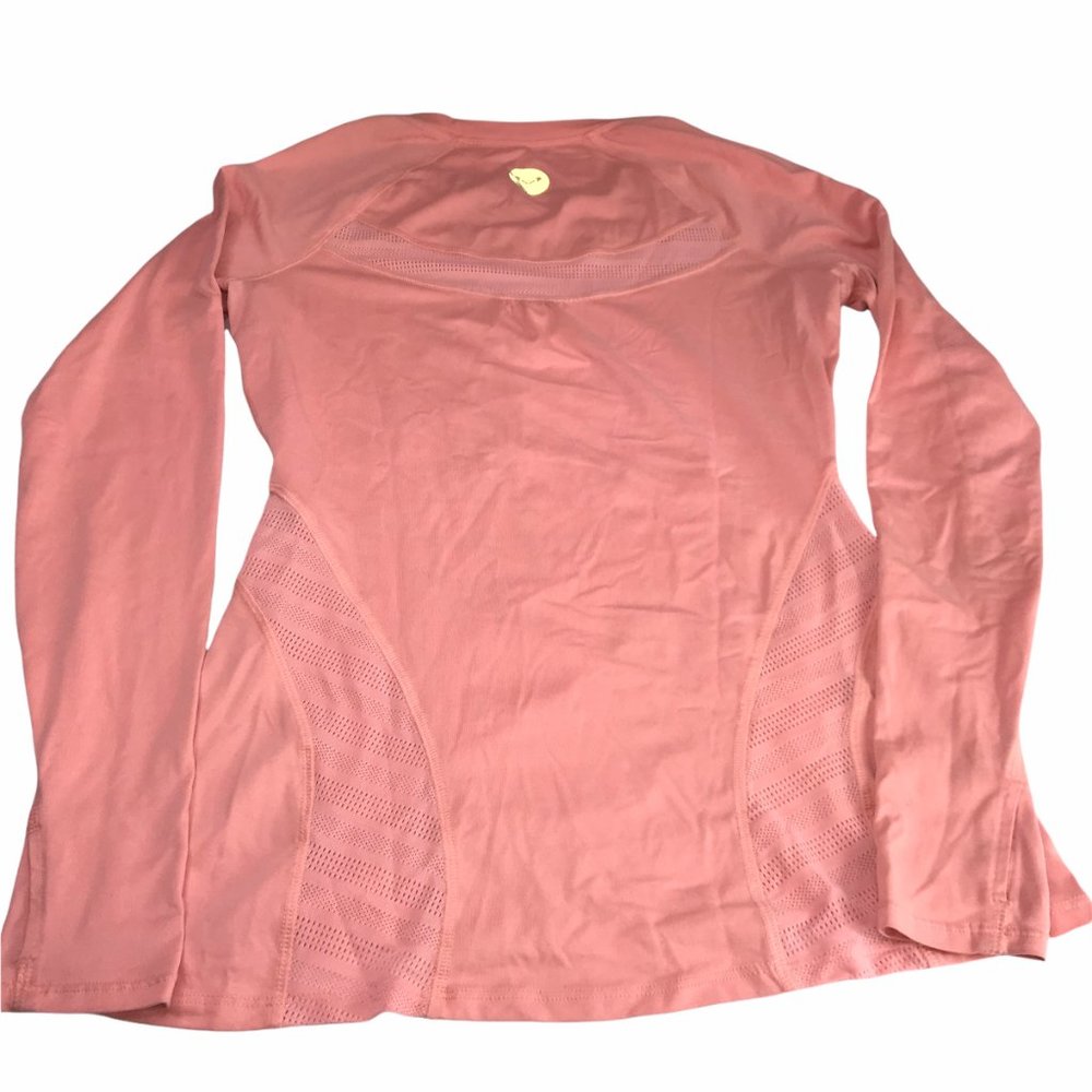 ROXY Rash Guard Swim Shirt Pink Long Sleeve Small